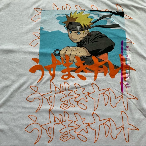 Naruto Shippuden Men's Short-Sleeve Graphic T-Shirt White - Picture 5 of 7